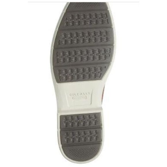 Cole Haan Mens Brown Leather Go To Lace Up White Sole Chukka Boots Sz 9 New - Picture 14 of 15